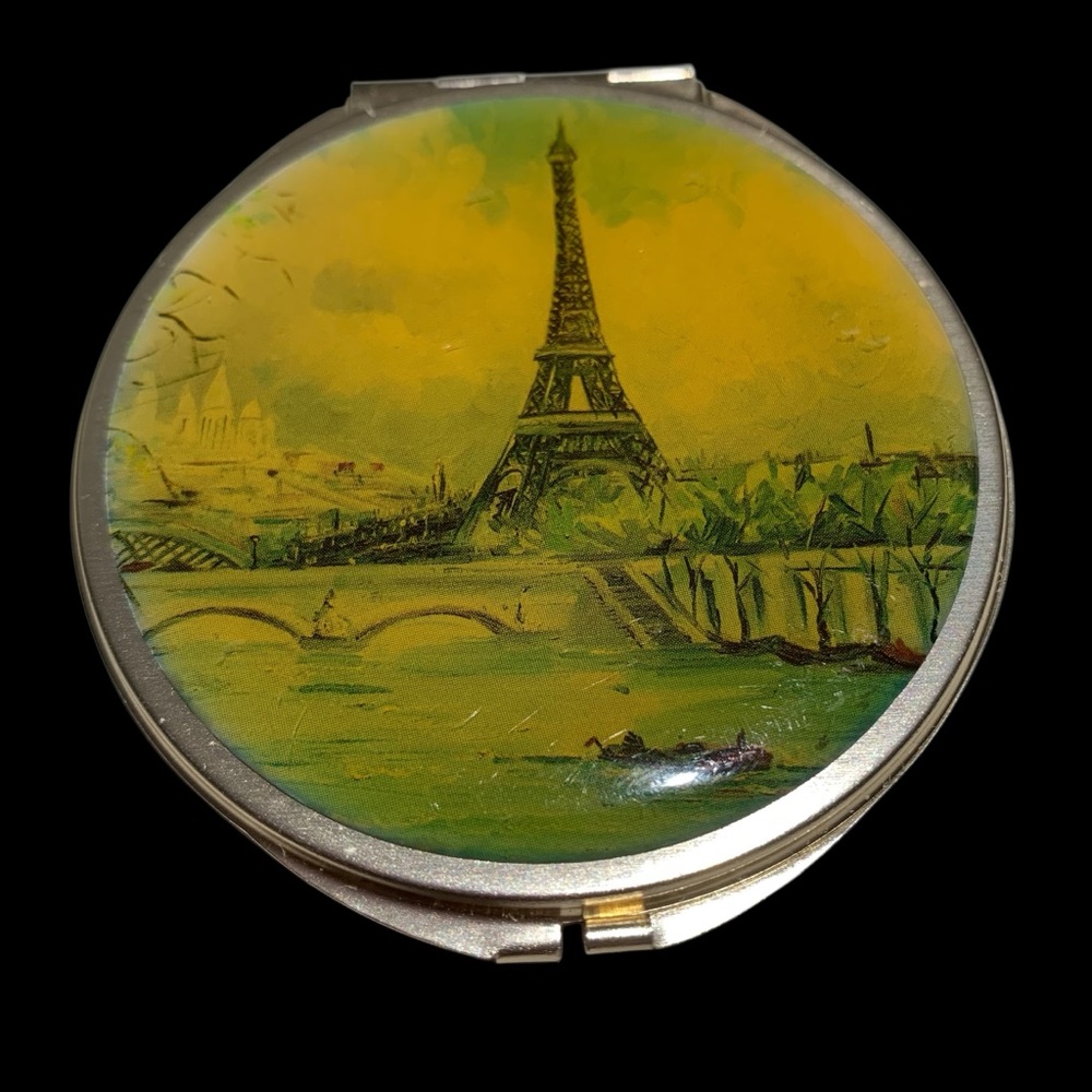 Vintage Parisian Compact Mirror